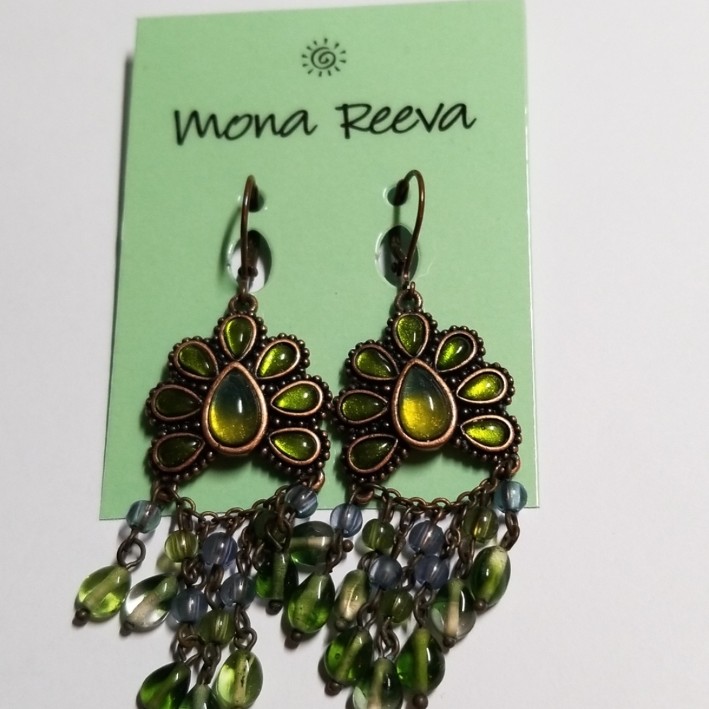 Vintage Earrings on Copper Lever Back